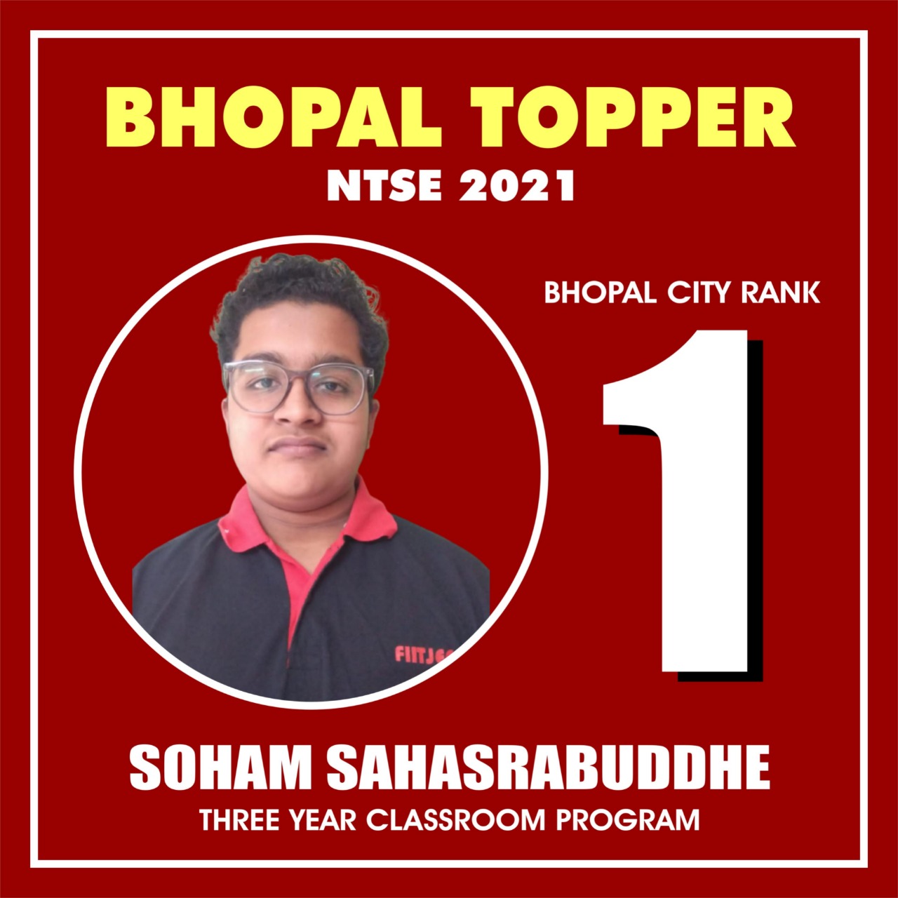 Soham Sahasrabuddhe Bhopal Topper